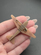 Load image into Gallery viewer, 1940s Wartime Celluloid Plane Brooch
