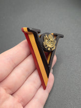 Load image into Gallery viewer, 1940s World War Two Extremely RARE Layered Bakelite Victory Brooch
