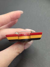 Load image into Gallery viewer, 1940s World War Two Extremely RARE Layered Bakelite Victory Brooch
