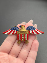 Load image into Gallery viewer, 1940s World War Two Celluloid US Eagle Brooch
