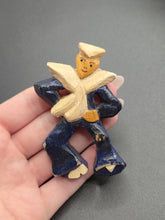 Load image into Gallery viewer, 1940s World War Two Wood Sailor Brooch
