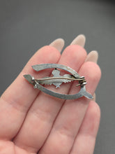 Load image into Gallery viewer, 1940s World War Two RAF Wishbone Sweetheart Brooch
