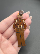 Load image into Gallery viewer, 1940s World War Two RARE Celluloid Army Buddy Brooch
