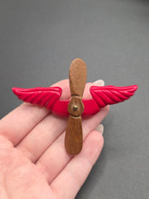 Load image into Gallery viewer, 1940s World War Two Bakelite and Wood USAAF Propeller Brooch
