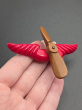 Load image into Gallery viewer, 1940s World War Two Bakelite and Wood USAAF Propeller Brooch
