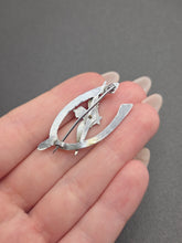 Load image into Gallery viewer, 1940s World War Two RAF Wishbone Sweetheart Brooch
