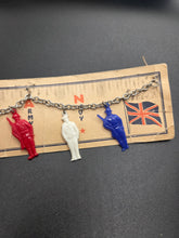 Load image into Gallery viewer, 1940s World War Two Rare Unworn Celluloid Army, Navy, Marine Bracelet
