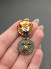 Load image into Gallery viewer, 1940s World War Two USMC Victory Brooch

