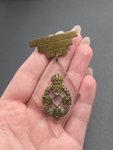 Load image into Gallery viewer, 1940s World War Two REME Lucite Sweetheart Brooch
