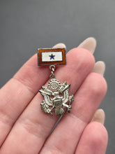 Load image into Gallery viewer, 1940s World War Two Stamped Sterling Silver US Sweetheart Brooch
