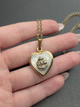 Load image into Gallery viewer, 1940s World War Two USN Sterling Silver Necklace
