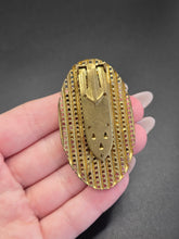 Load image into Gallery viewer, 1930s Art Deco Gold Tone Filigree Multicoloured Butterfly Dress Clip
