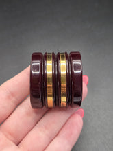 Load image into Gallery viewer, 1940s Chunky Chocolate Brown Bakelite and Brass Dress Clip
