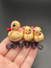 Load image into Gallery viewer, 1940s Rare Elzac Ceramic and Lucite Duck Brooch
