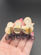 Load image into Gallery viewer, 1940s Rare Elzac Ceramic and Lucite Duck Brooch
