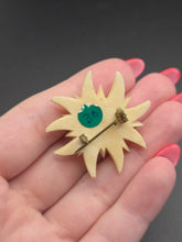 Load image into Gallery viewer, 1940s Carved Edelweiss Brooch
