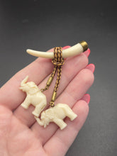 Load image into Gallery viewer, 1940s Carved Elephant Brooch
