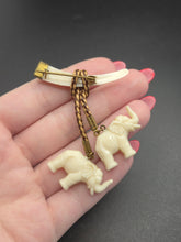 Load image into Gallery viewer, 1940s Carved Elephant Brooch
