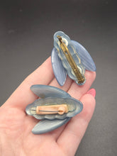 Load image into Gallery viewer, 1940s Coro Blue Bug Brooch Set
