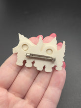 Load image into Gallery viewer, 1940s Moving Celluloid Dog Brooch
