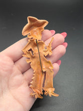 Load image into Gallery viewer, 1940s Huge Celluloid Cowgirl Brooch

