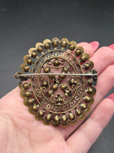 Load image into Gallery viewer, Edwardian HUGE Glass Deco Style Brooch

