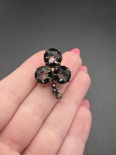 Load image into Gallery viewer, Edwardian Glass Clover Brooch
