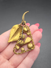Load image into Gallery viewer, Early 1930s Czech? Brass and Multicoloured Glass Pear Brooch

