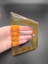 Load image into Gallery viewer, 1940s Rare HUGE Carved Apple Juice Bakelite Buckle
