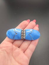 Load image into Gallery viewer, 1930s Art Deco Pressed Glass Sky Blue Buckle
