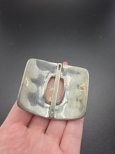 Load image into Gallery viewer, 1930s Art Deco Chunky Metal and Glass Buckle
