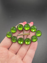 Load image into Gallery viewer, 1930s Art Deco Bright Green Glass Buckle
