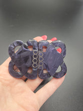 Load image into Gallery viewer, 1930s Deco Blue Galalith Buckle
