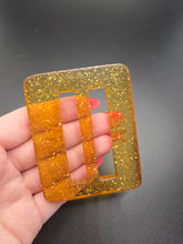 Load image into Gallery viewer, 1950s Apple Juice Carved Confetti Lucite Buckle
