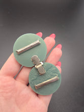 Load image into Gallery viewer, 1940s Dusky Blue Galalith Buckle
