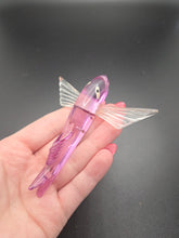 Load image into Gallery viewer, 1940s Rare Purple Lucite Flying Fish Brooch
