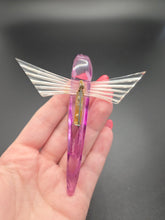 Load image into Gallery viewer, 1940s Rare Purple Lucite Flying Fish Brooch
