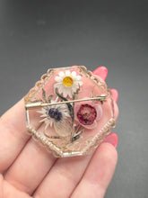 Load image into Gallery viewer, 1930s Rare Chunky Bright Daisy Reverse Carved Lucite Brooch
