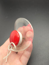 Load image into Gallery viewer, 1940s Rare Red Bakelite and Lucite Hat Brooch
