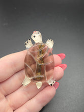 Load image into Gallery viewer, 1940s Carved Lucite Turtle Brooch
