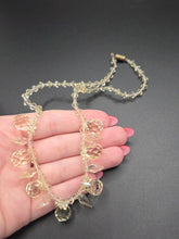 Load image into Gallery viewer, 1930s Zingy Pale Yellow Faceted Glass Necklace
