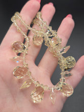 Load image into Gallery viewer, 1930s Zingy Pale Yellow Faceted Glass Necklace
