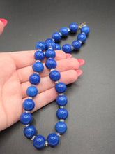 Load image into Gallery viewer, 1940s Colbalt Blue Glass Necklace
