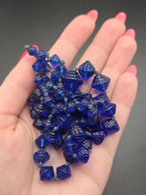 Load image into Gallery viewer, 1920s Blue Egyptian Revival Textured Glass Necklace
