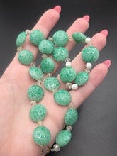 Load image into Gallery viewer, 1930s Art Deco Jade Green Glass Necklace
