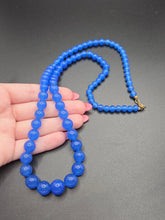 Load image into Gallery viewer, 1930s Deco Bright Blue Necklace

