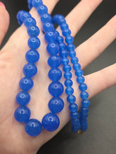 Load image into Gallery viewer, 1930s Deco Bright Blue Necklace
