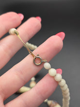 Load image into Gallery viewer, 1920s Rare Venetian Murano Cream Wedding Cake Glass Necklace
