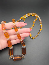 Load image into Gallery viewer, 1930s Long Root Beer Glass Necklace

