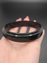 Load image into Gallery viewer, 1940s Dark Green Sheer Bakelite Bangle
